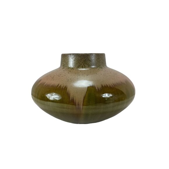 Drip Glazed Pottery Art Vase Home Decor Vintage - Picture 2 of 6